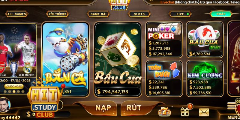 Giao diện Hitclub là điểm cộng đáng chú ý